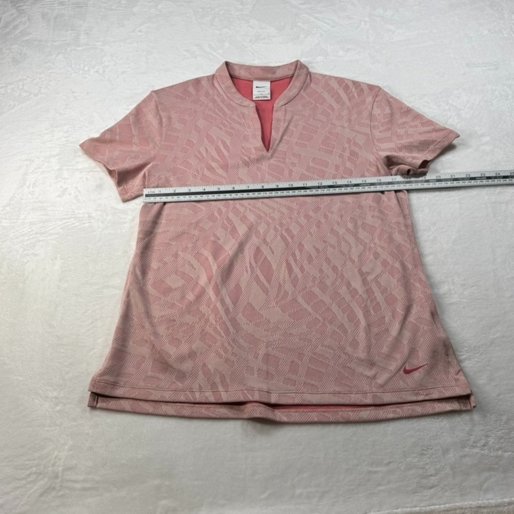 Nike Dri-Fit Victory Jacquard Women's Golf Polo Pink - Size Large - DA3261-603 - Picture 5 of 5